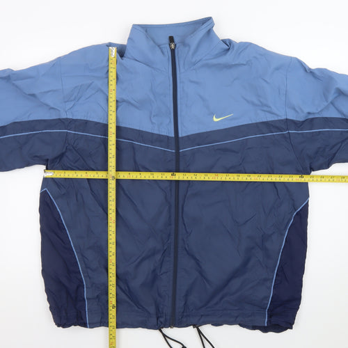 Nike Men’s Blue L Windbreaker Jacket Lightweight Full Zip Sportswear