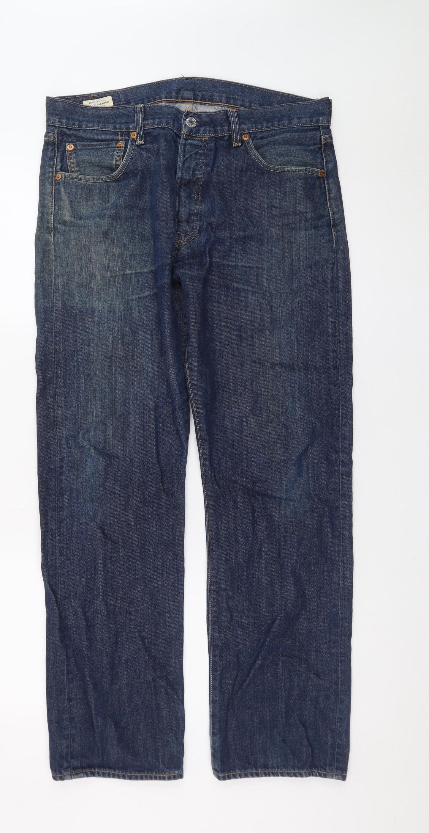 Levi's Premium Men's Blue Straight Leg Denim Jeans W34 L32