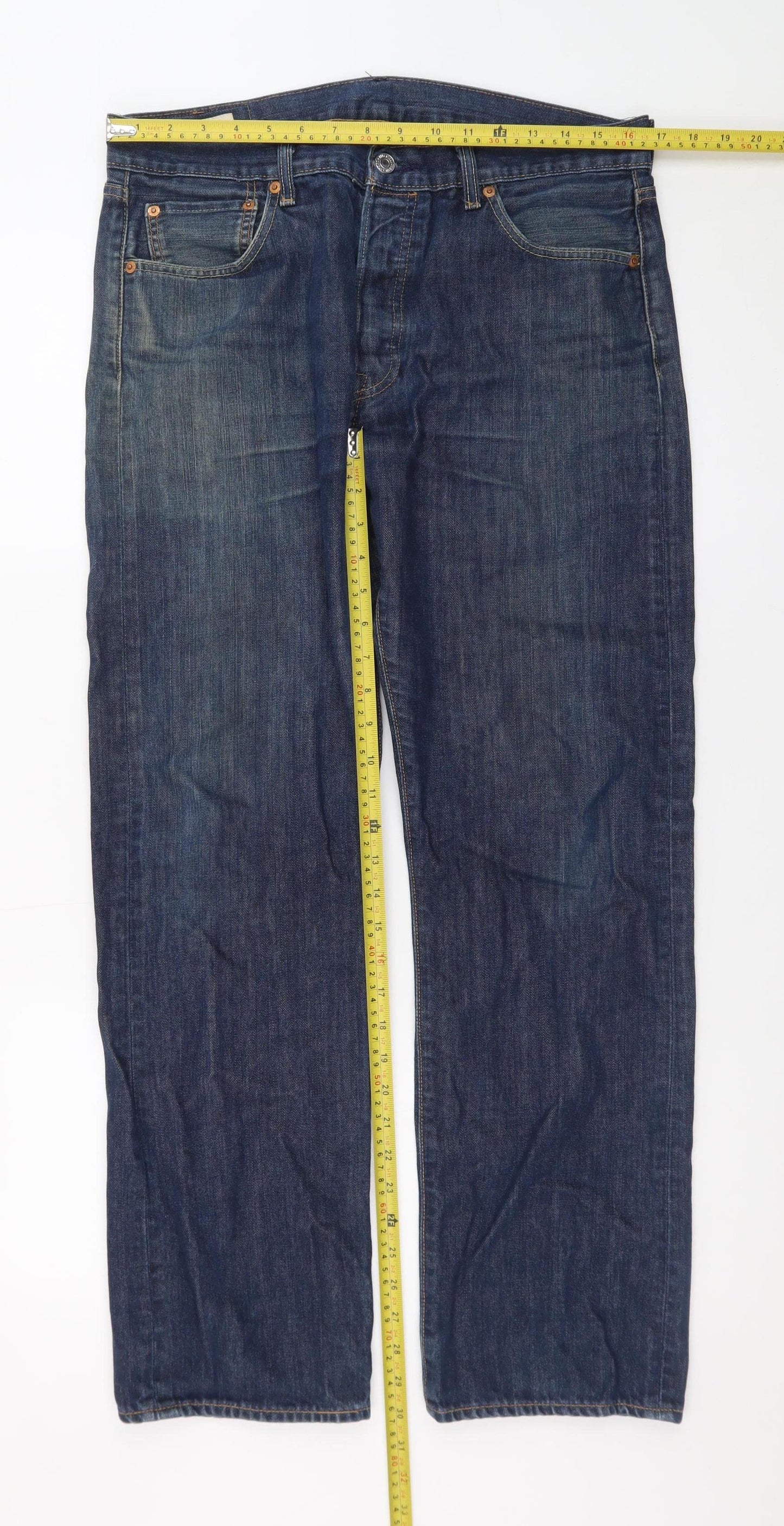 Levi's Premium Men's Blue Straight Leg Denim Jeans W34 L32