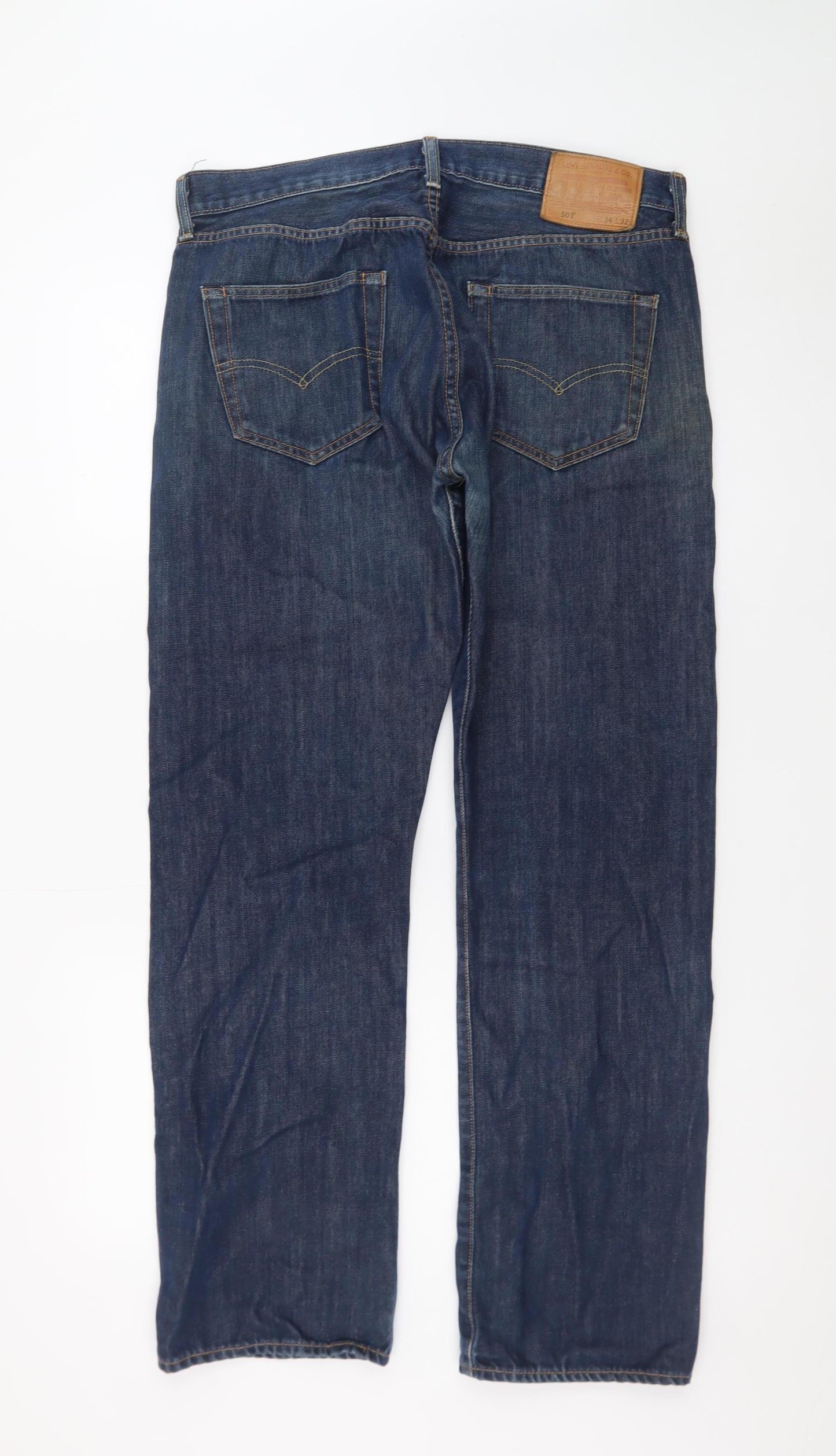 Levi's Premium Men's Blue Straight Leg Denim Jeans W34 L32