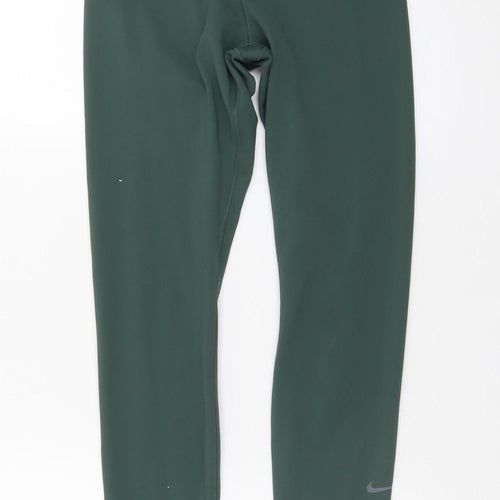 Nike Women Green Dri-FIT Ankle Leggings Size S