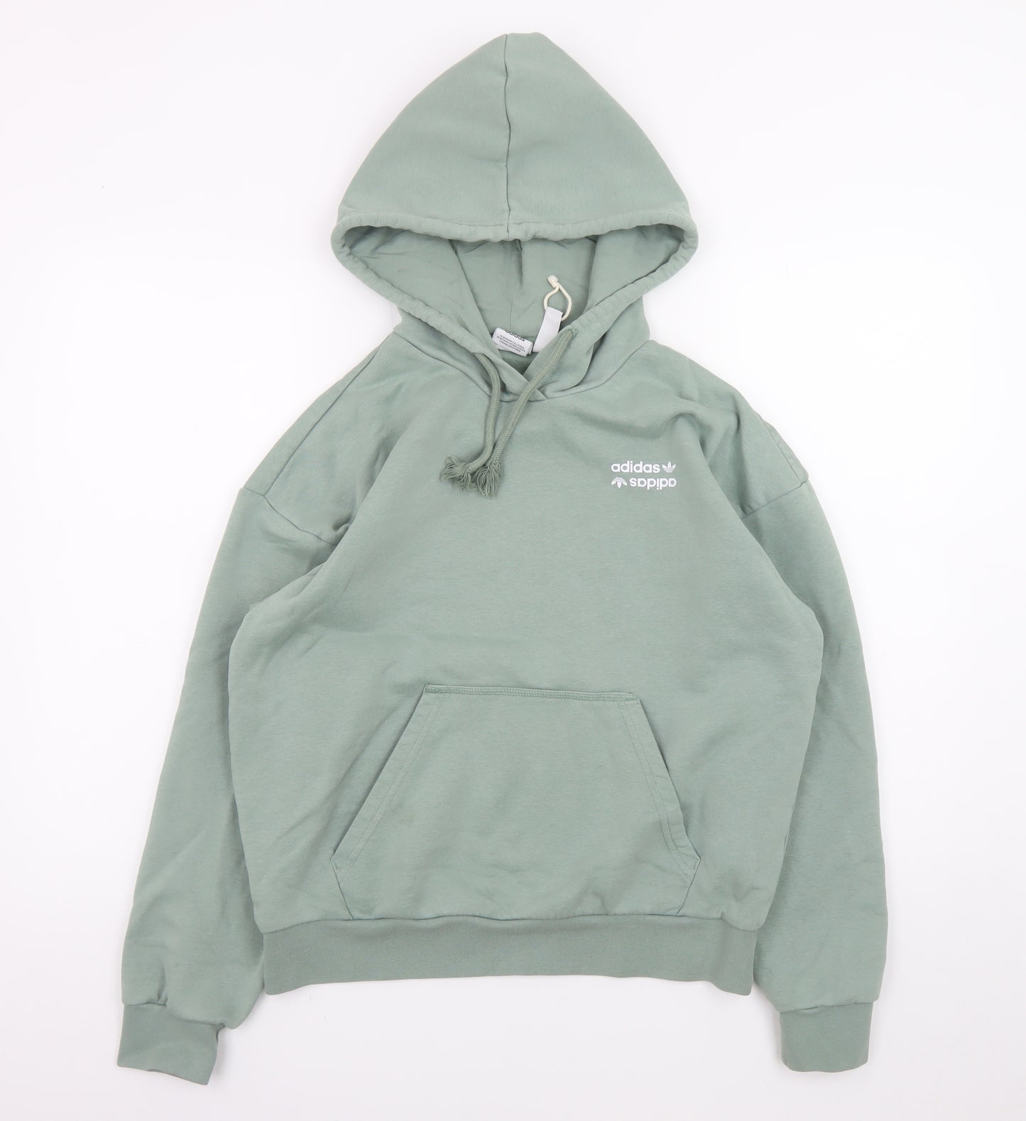 Adidas Women's Green Hoodie Size XS Pullover Cotton Blend