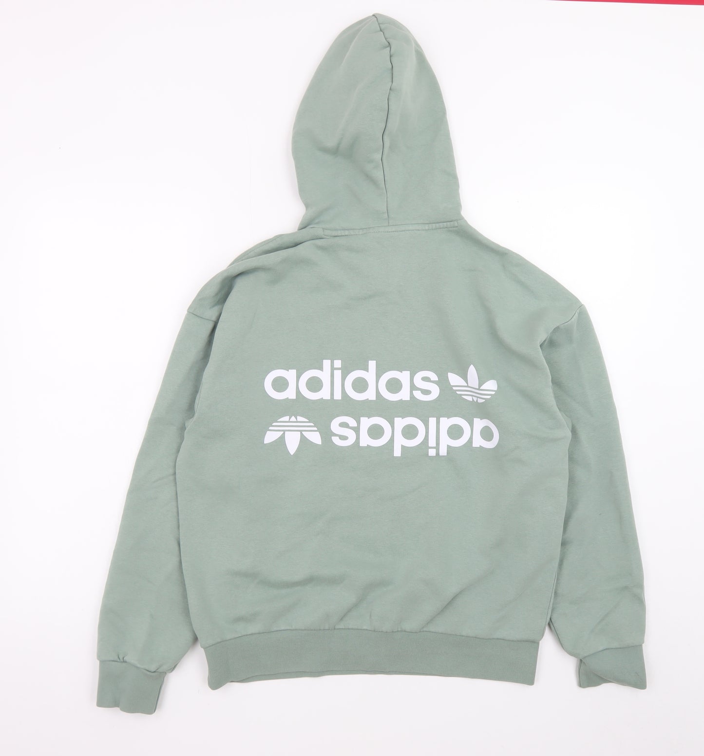 Adidas Women's Green Hoodie Size XS Pullover Cotton Blend