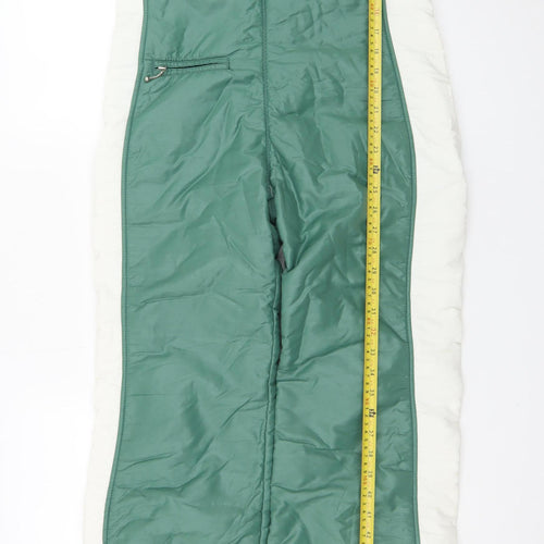 SALP Women Green & White Ski Jumpsuit Size 18 Waterproof Winterwear