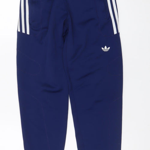 Adidas Men's Blue Jogger Trousers Size S Elastic Waist Casual Sportswear