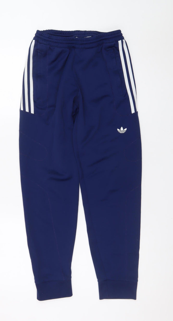 Adidas Men's Blue Jogger Trousers Size S Elastic Waist Casual Sportswear