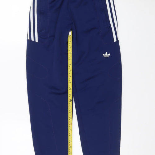 Adidas Men's Blue Jogger Trousers Size S Elastic Waist Casual Sportswear