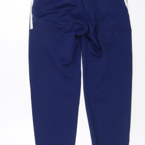 Adidas Men's Blue Jogger Trousers Size S Elastic Waist Casual Sportswear
