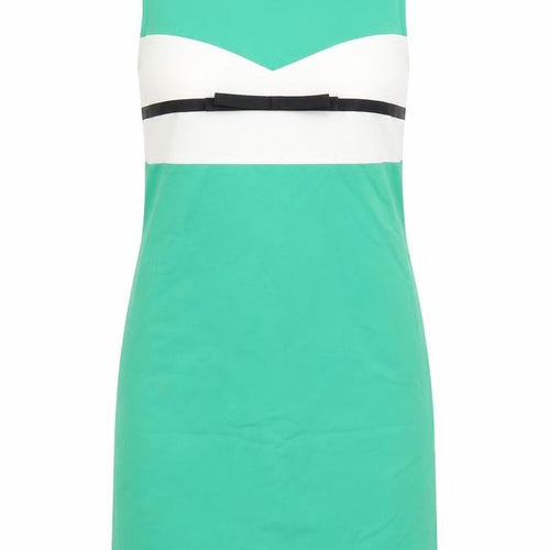 Daniel & Mayer Women Green Colourblock Sheath Dress Size 8