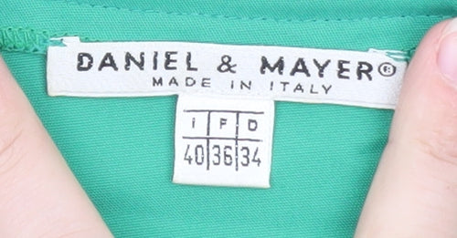 Daniel & Mayer Women Green Colourblock Sheath Dress Size 8
