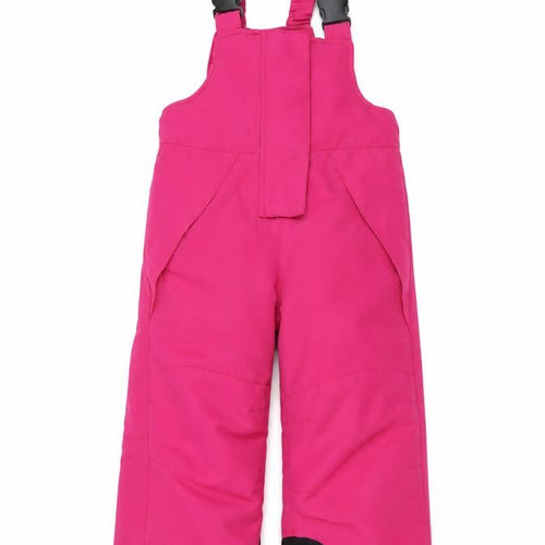 Civil Pro Girls Pink Ski Salopettes Waterproof Winter Snow Trousers 2-4 Years