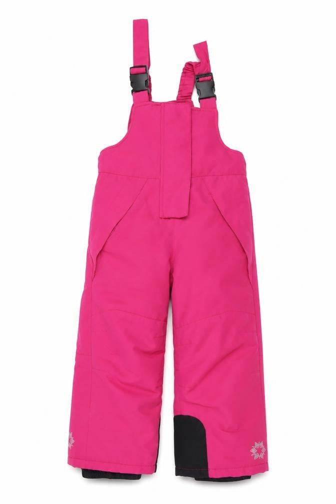 Civil Pro Girls Pink Ski Salopettes Waterproof Winter Snow Trousers 2-4 Years