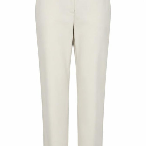 Mango Women Beige Chino Slim Trousers Size 12 Straight Fit