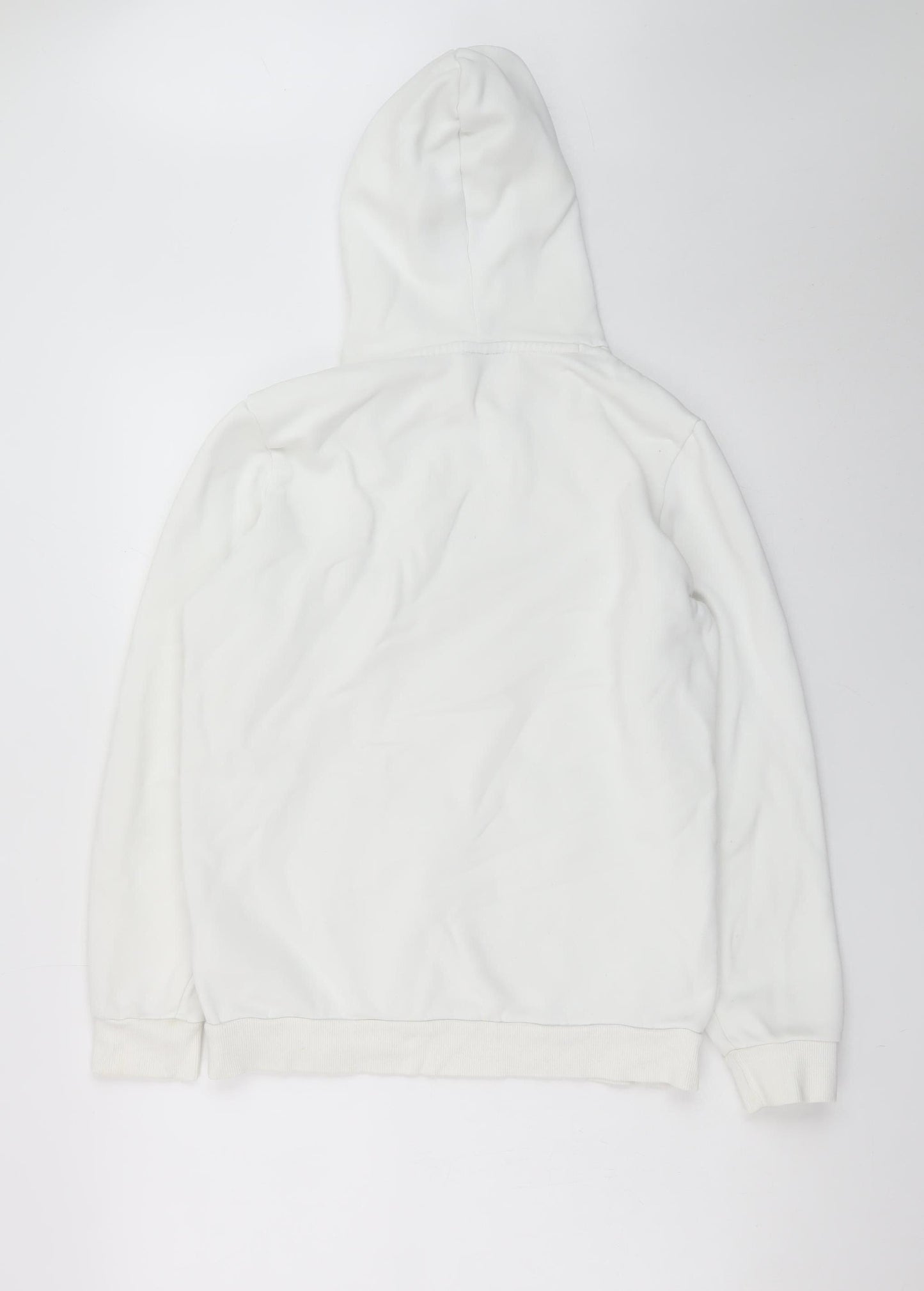 Puma Men’s White Pullover Hoodie S Logo Fleece Sportswear