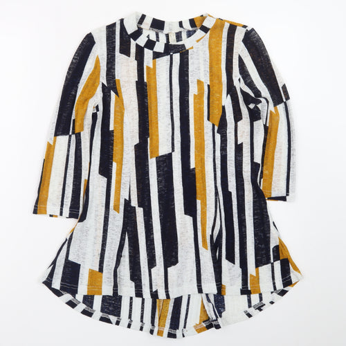 Stella Women’s Multicoloured Geometric Shift Dress Size 10