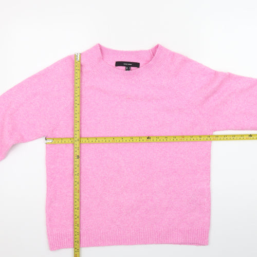 Vero Moda Women Pink Crew Neck Long Sleeve Pullover Jumper Size S