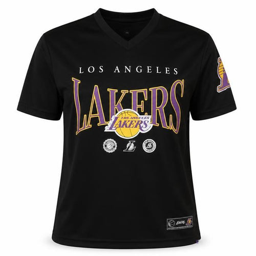 NBA Women’s Black XS V-Neck Los Angeles Lakers T-Shirt