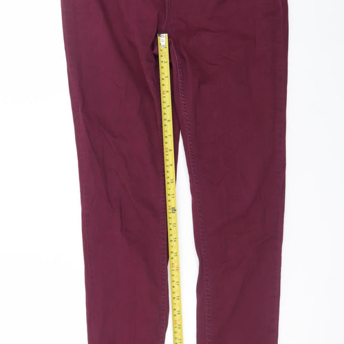 Pieces Women’s Purple High Rise Stretch Jegging Jeans L