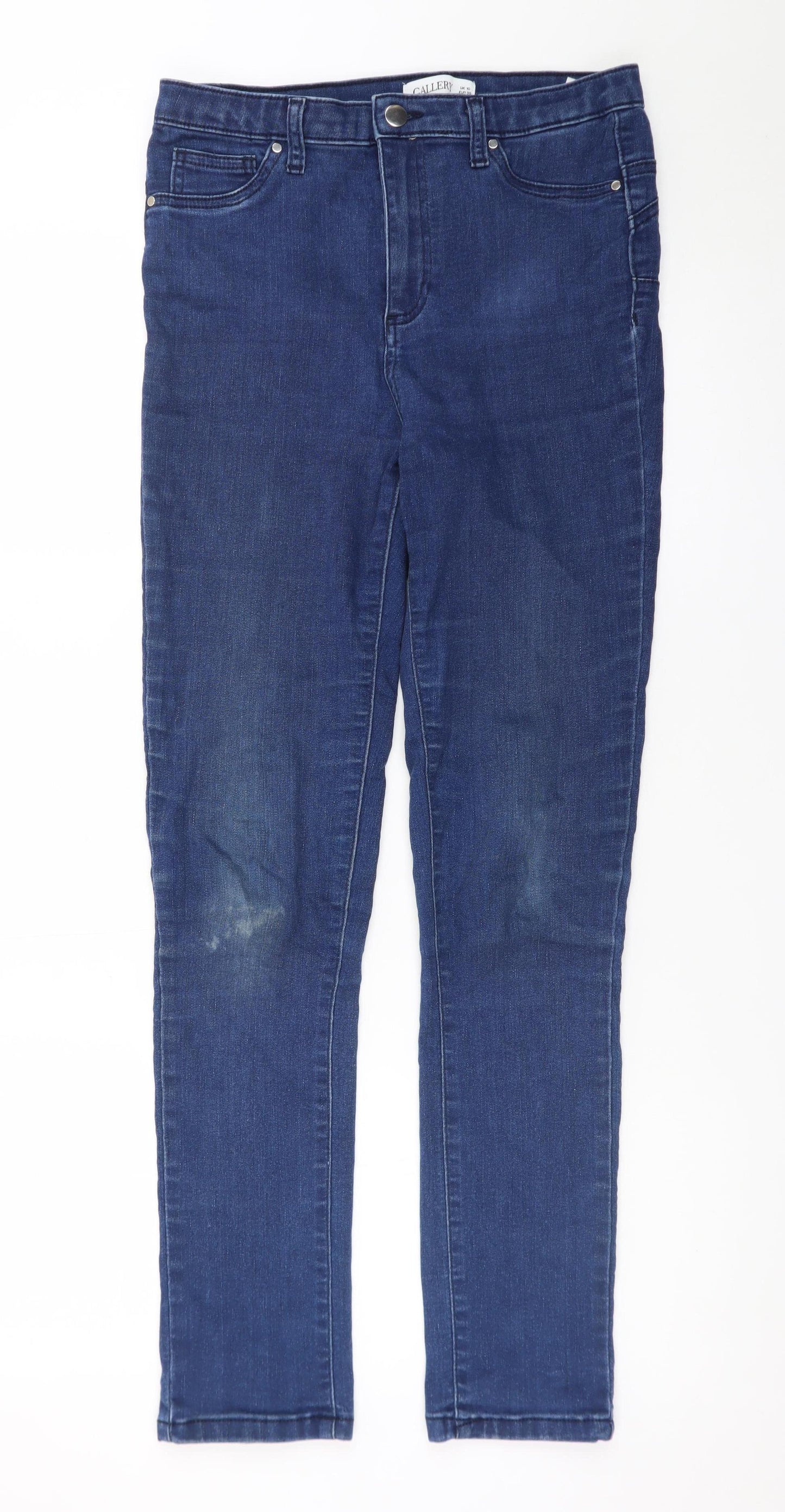 Gallery Womens Blue Skinny Stretch Denim Jeans Size 10