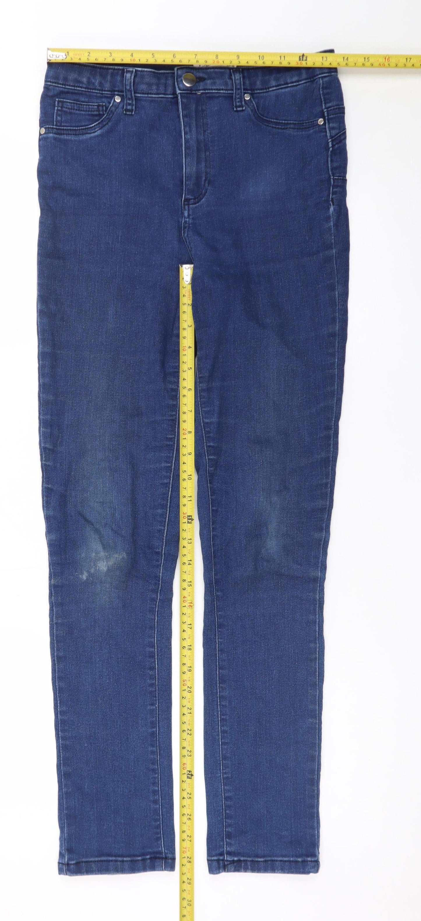 Gallery Womens Blue Skinny Stretch Denim Jeans Size 10