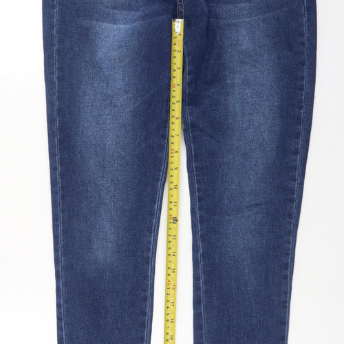Miss RJ Women’s Blue High Rise Skinny Jeans Size 12 Denim Stretch