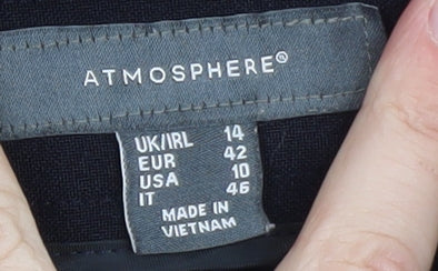 Atmosphere Women Black Size 14 Straight Leg Dress Pants