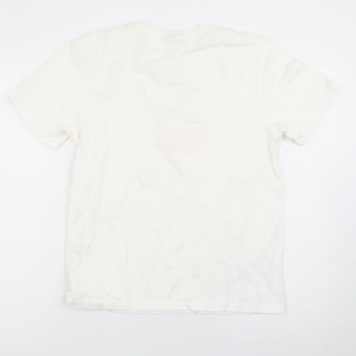 Paul Smith Women Ivory Art Floral Print T-Shirt Size S