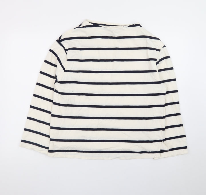 Dunnes Stores Women’s Multicoloured Striped Cotton Long Sleeve T-Shirt UK 12