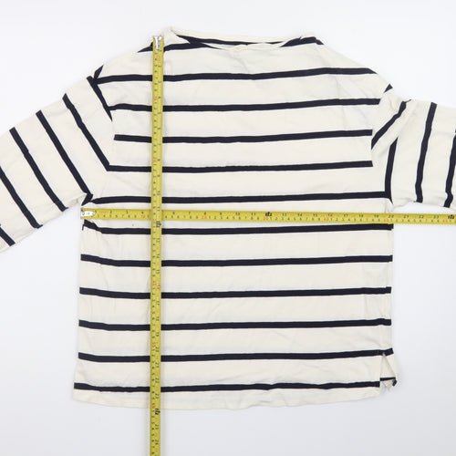 Dunnes Stores Women’s Multicoloured Striped Cotton Long Sleeve T-Shirt UK 12