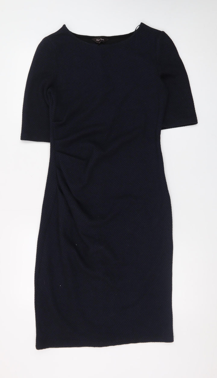 Phase Eight Women Black Size 10 Sheath Knit Dress