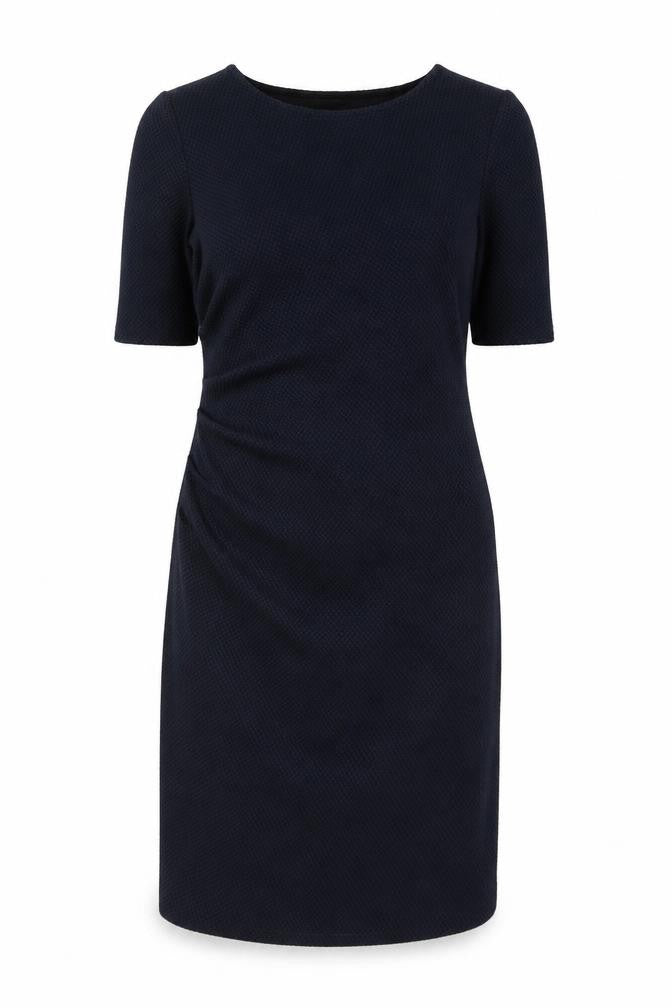Front view of Phase Eight Women Black, size 10, Sheath Knit Dress