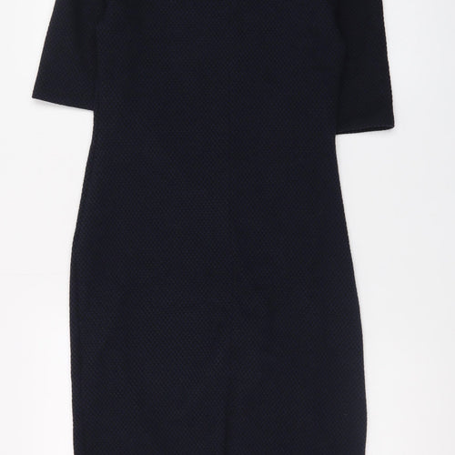 Phase Eight Women Black Size 10 Sheath Knit Dress