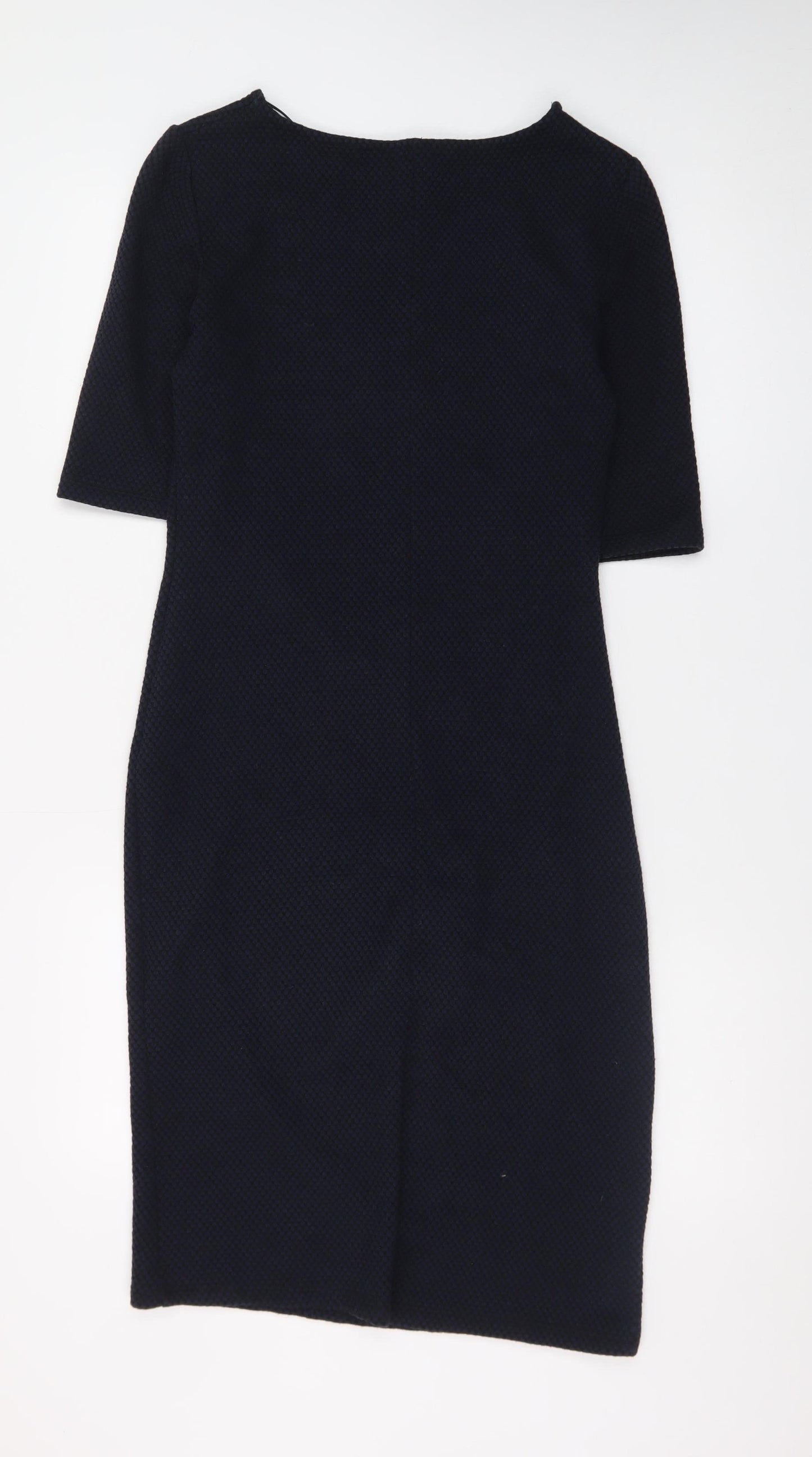 Phase Eight Women Black Size 10 Sheath Knit Dress