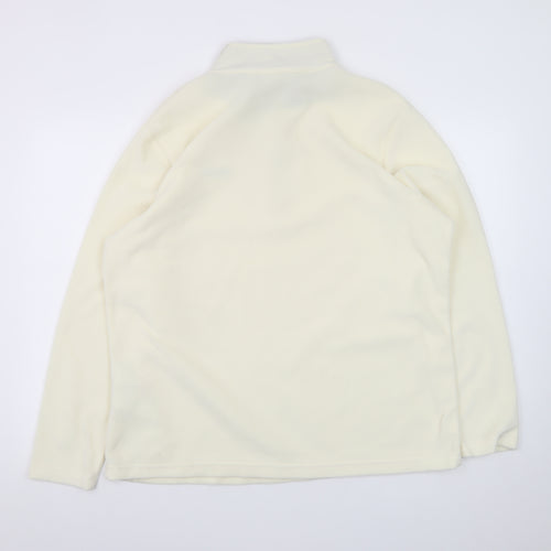 Regatta Great Outdoors Women Ivory Fleece 1/2 Zip Pullover UK 18