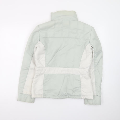 Vero Moda Women's Grey Puffer Jacket Full Zip Lined M