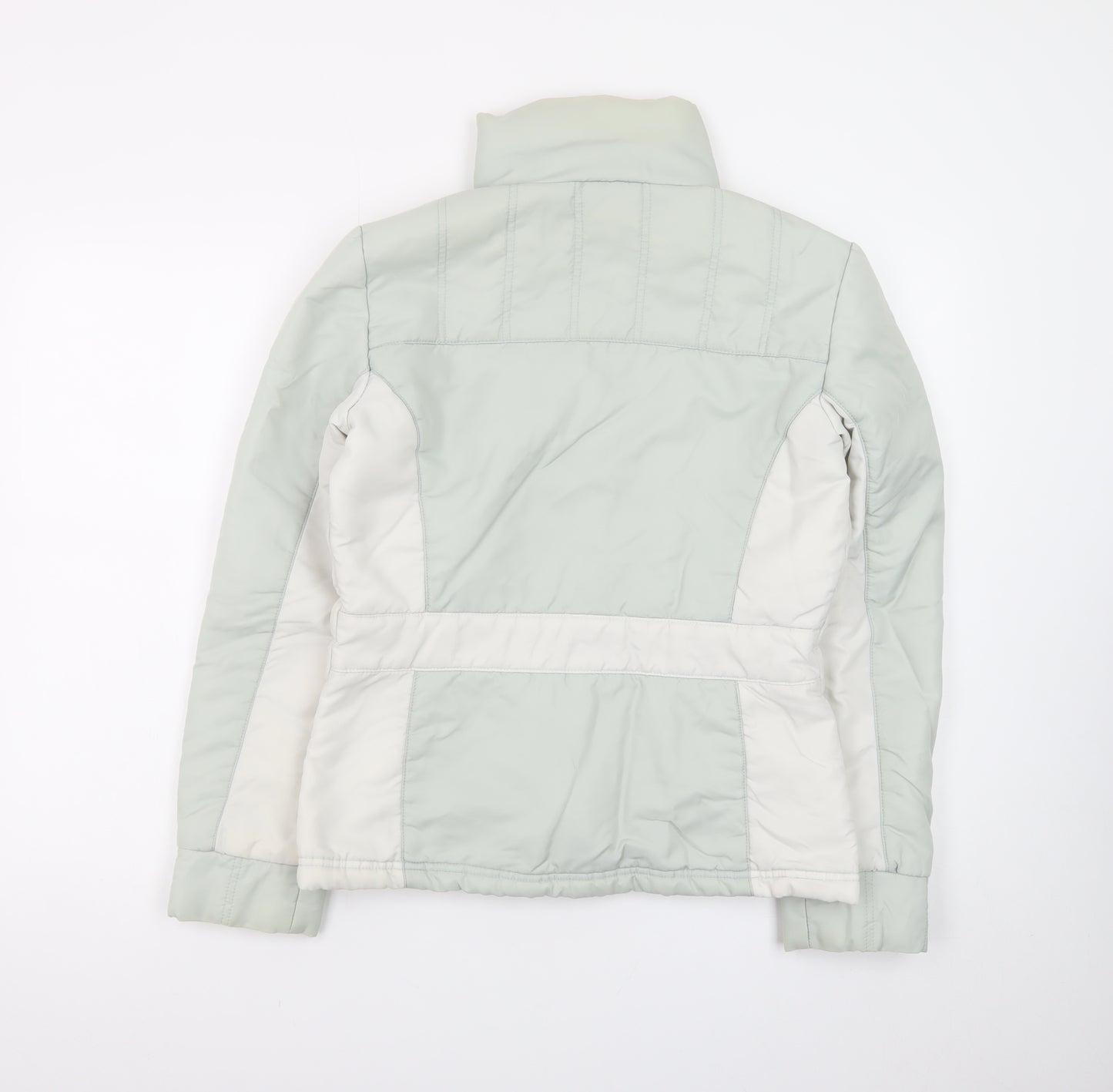Vero Moda Women's Grey Puffer Jacket Full Zip Lined M