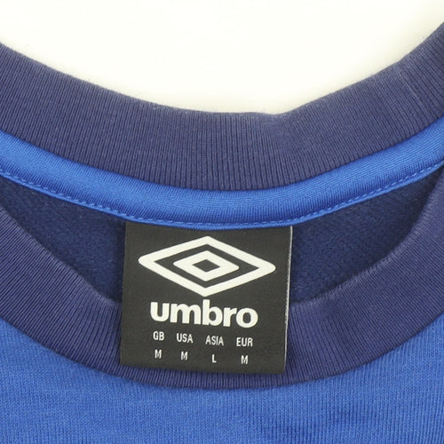 Umbro Men's Blue Crew Neck Pullover Sweatshirt Size M Sports Style