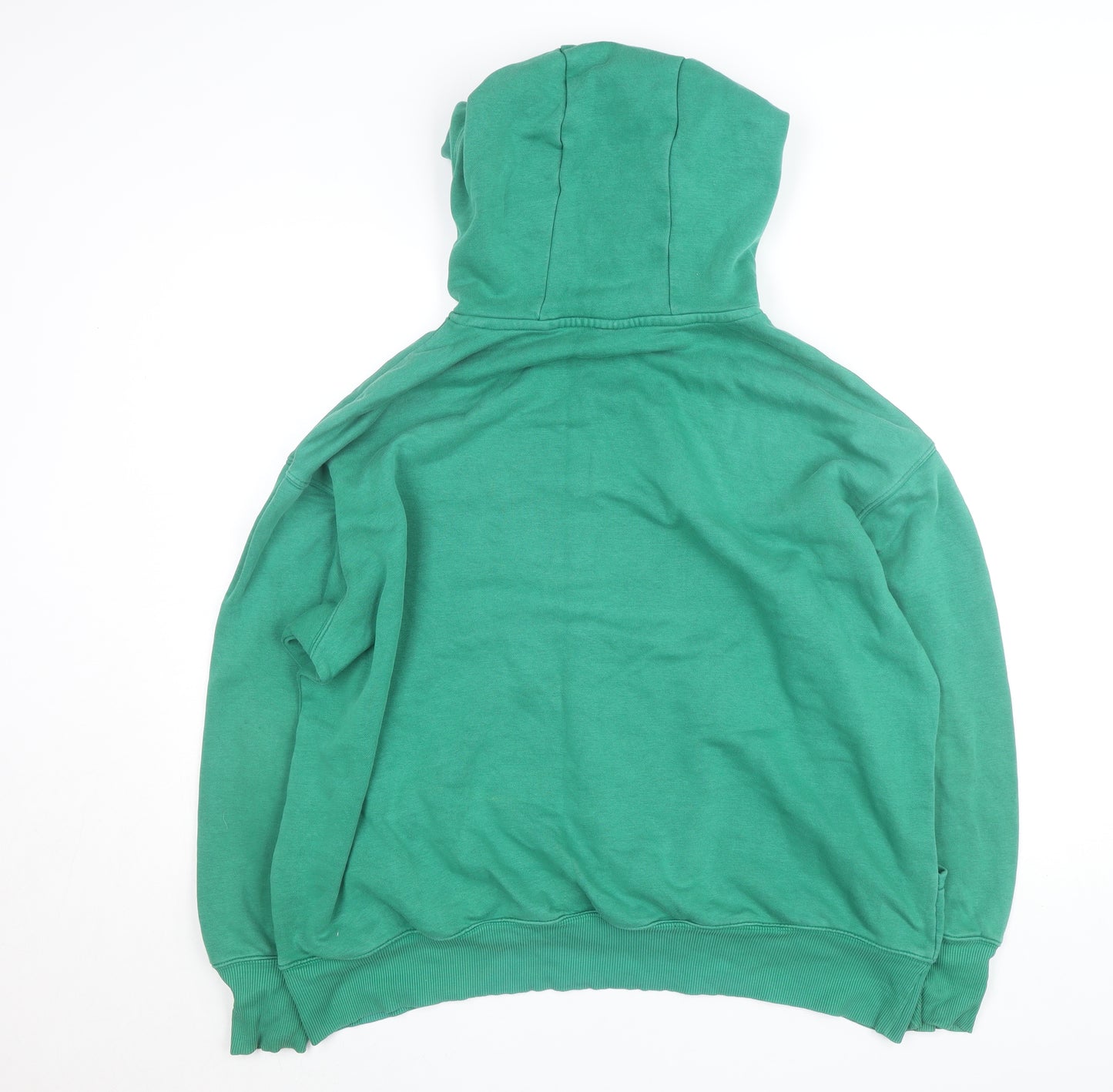 Nike Men's Green Pullover Hoodie L Regular Fit Fleece Sweatshirt