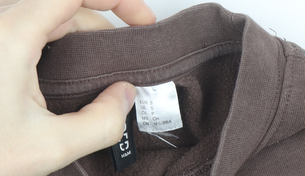 H&M Divided Women's Brown Athletics League Sweatshirt Size S