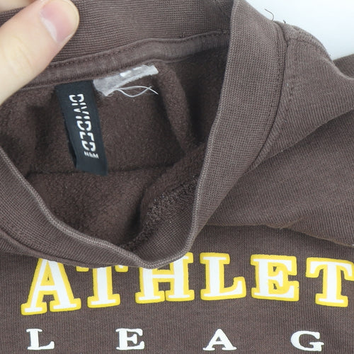 H&M Divided Women's Brown Athletics League Sweatshirt Size S