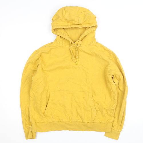 Mountain Warehouse Women Yellow Organic Cotton Pullover Hoodie Size 10
