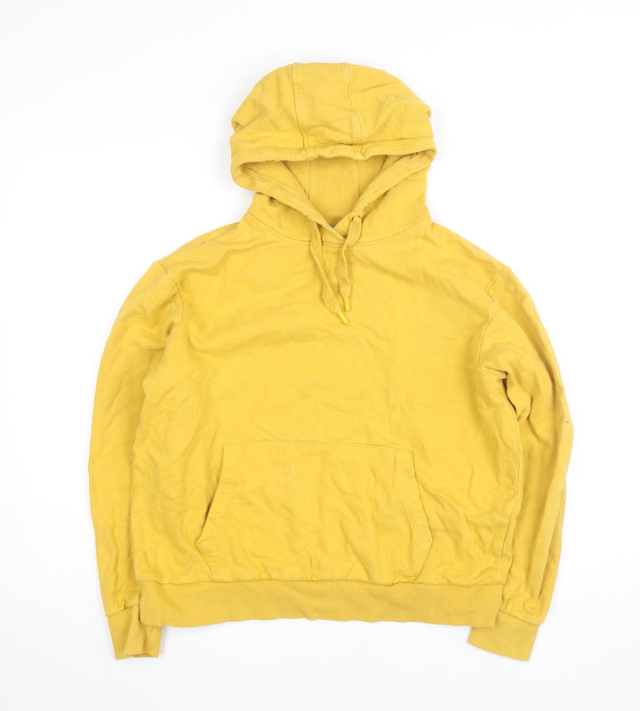 Mountain Warehouse Women Yellow Organic Cotton Pullover Hoodie Size 10