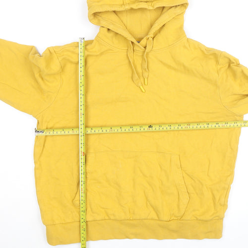 Mountain Warehouse Women Yellow Organic Cotton Pullover Hoodie Size 10