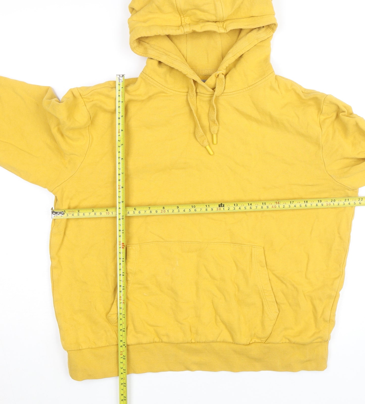Mountain Warehouse Women Yellow Organic Cotton Pullover Hoodie Size 10
