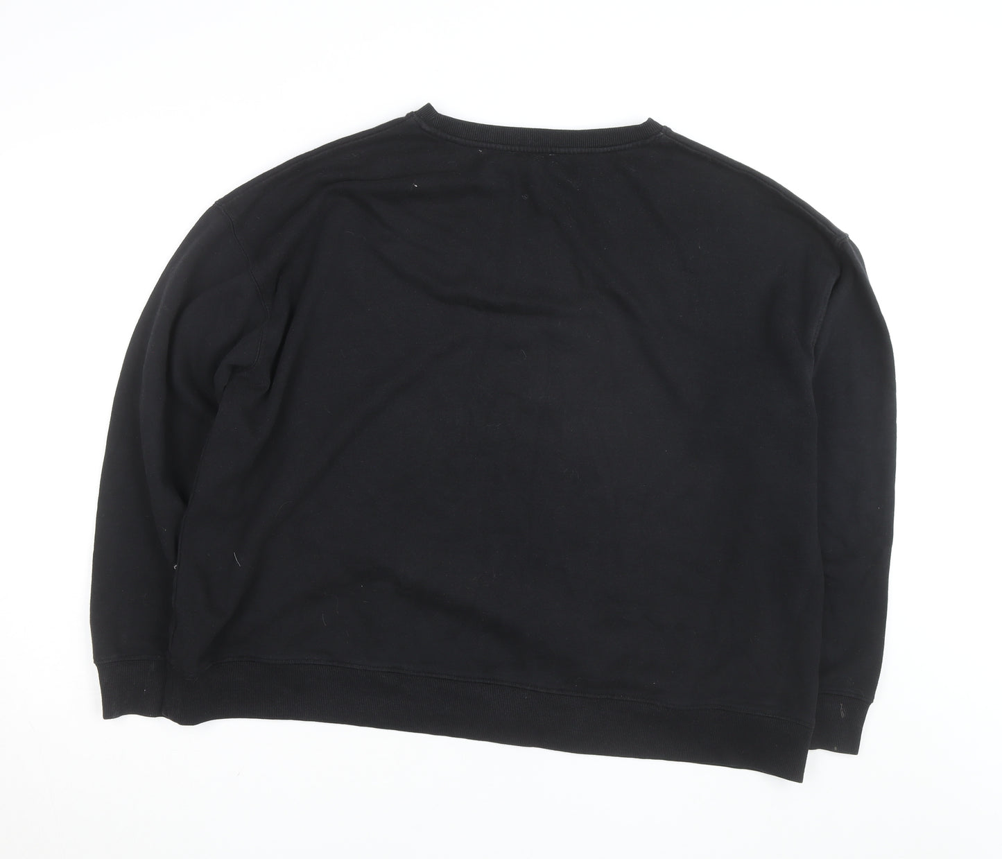 New Look Curves Black Self Love Graphic Pullover Sweatshirt UK 20