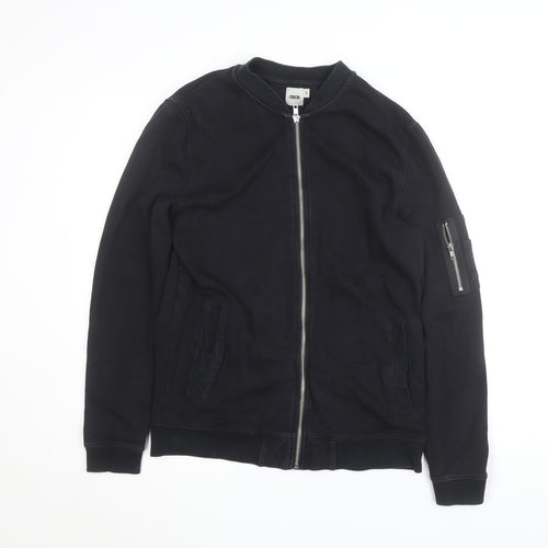 ASOS Men’s Black Full Zip Cotton Jumper Size S