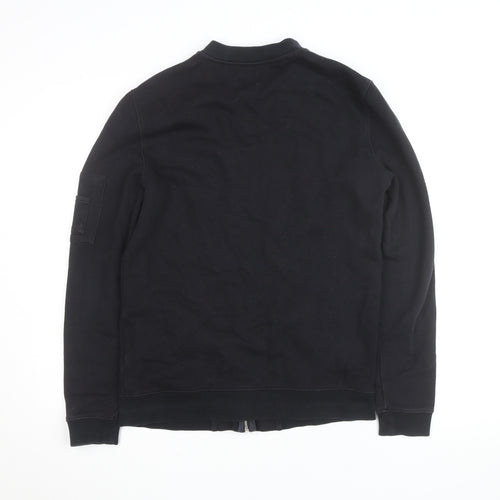 ASOS Men’s Black Full Zip Cotton Jumper Size S
