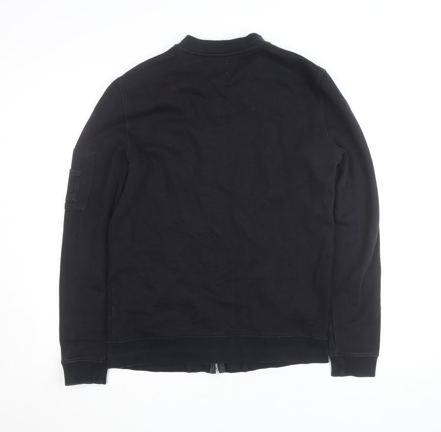 ASOS Men’s Black Full Zip Cotton Jumper Size S