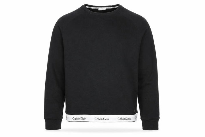 Calvin Klein Men's Black Crew Neck Logo Sweatshirt Size S