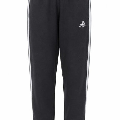 Adidas Womens Black Jogger Trousers Size M Elastic Waist Side Stripe
